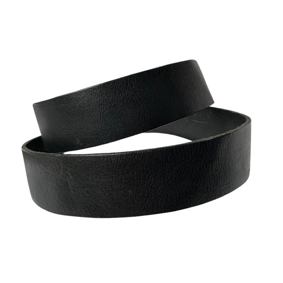 Genuine DIESEL Trapano Black Leather Belt With Silver Buckle For Men 36 - Picture 6 of 11